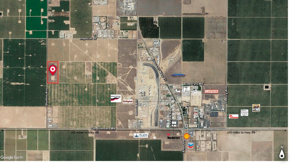 Shafter Avenue, Shafter, CA à vendre - Aérien – Image 2 sur 4