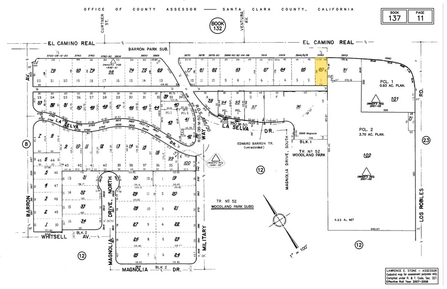 3960 El Camino Real, Palo Alto, CA à louer - Plan cadastral – Image 2 sur 4