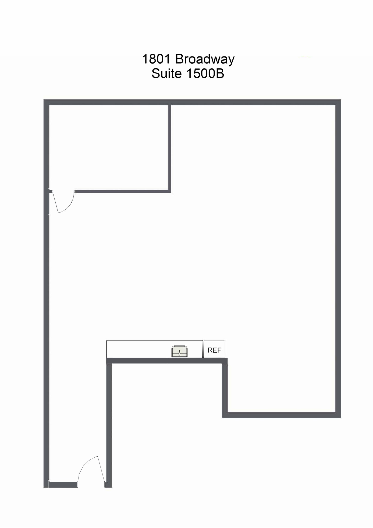 1801 Broadway, Denver, CO à louer Plan d’étage– Image 1 sur 1