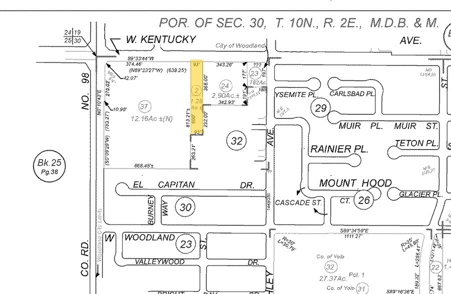 352-360 W Kentucky Ave, Woodland, CA à louer - Plan cadastral – Image 3 sur 3