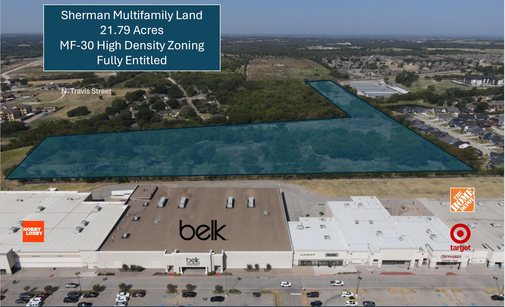 4601 N Travis St, Sherman, TX à vendre Aérien– Image 1 sur 2
