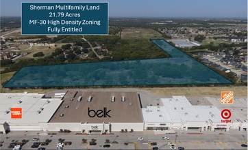 4601 N Travis St, Sherman, TX - Vue aérienne  vue de carte