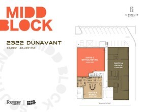 2400-2406 Dunavant St, Charlotte, NC à louer Plan d’étage– Image 1 sur 4