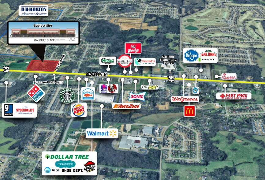 Highway 64, Oakland, TN à louer - Photo de l’immeuble – Image 1 sur 6