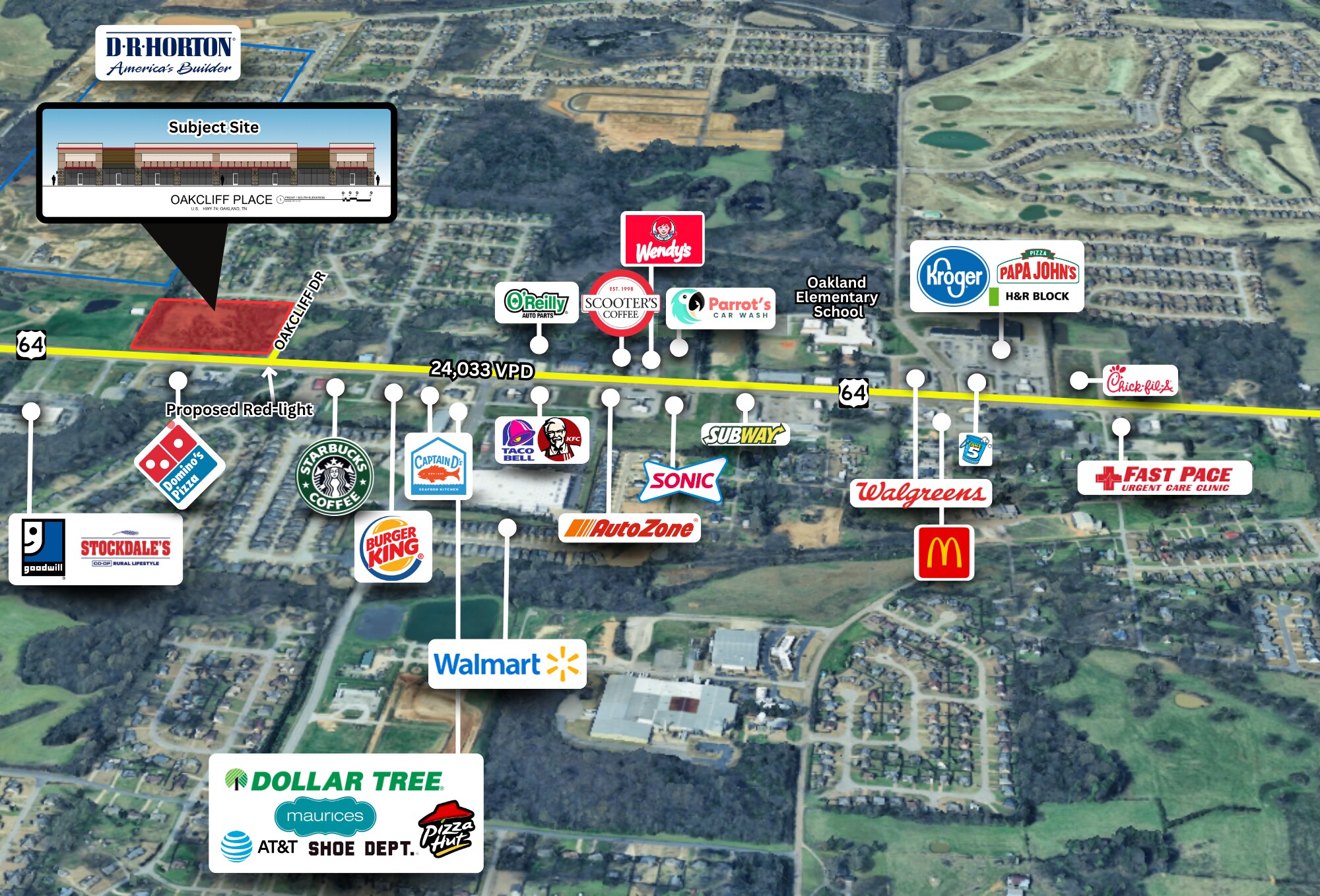 Highway 64, Oakland, TN à louer Photo de l’immeuble– Image 1 sur 7