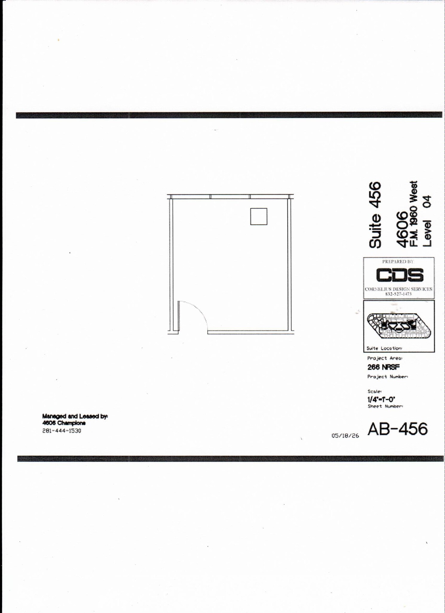 4606 FM 1960 W, Houston, TX à louer Plan d’étage– Image 1 sur 2