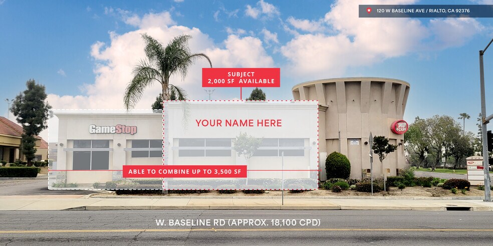 120 W Baseline Ave, Rialto, CA à louer - Photo de l’immeuble – Image 1 sur 6