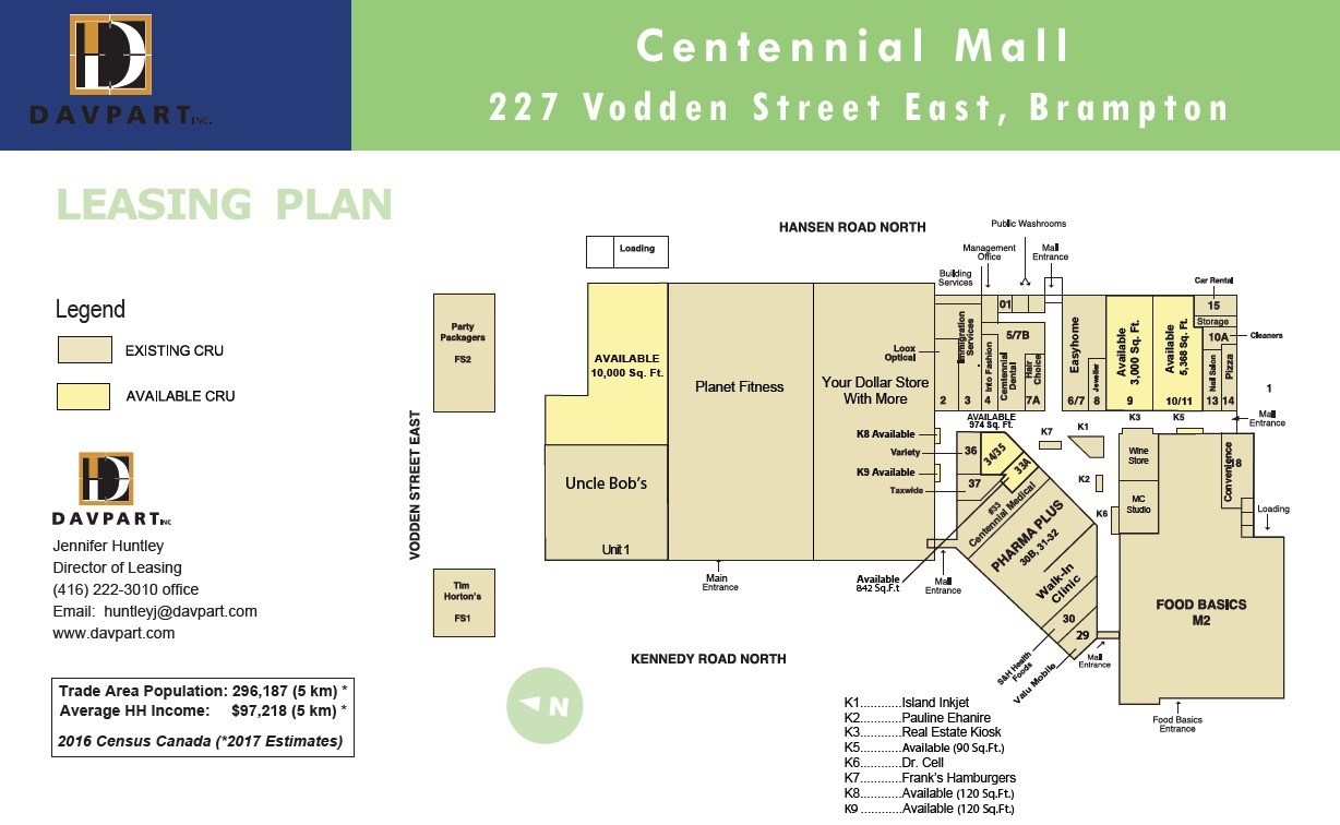 225-227 Vodden St, Brampton, ON à louer Plan d’étage– Image 1 sur 1