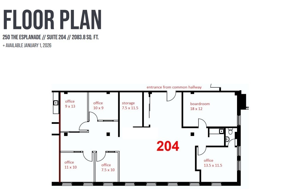 248-264 The Esplanade, Toronto, ON à louer Plan d’étage– Image 1 sur 1