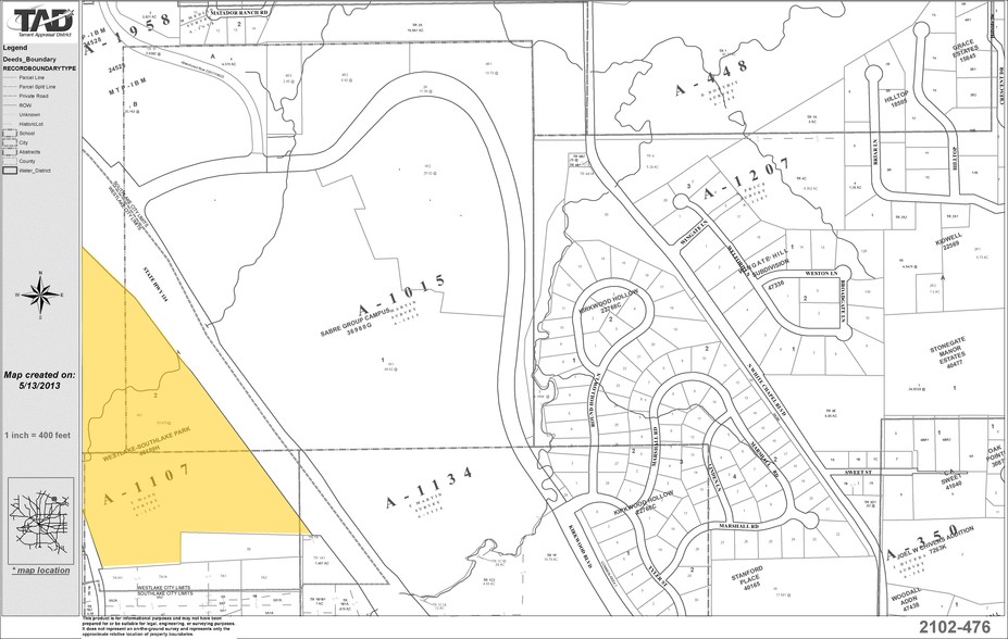 1301 Solana Blvd, Westlake, TX à louer - Plan cadastral – Image 2 sur 22