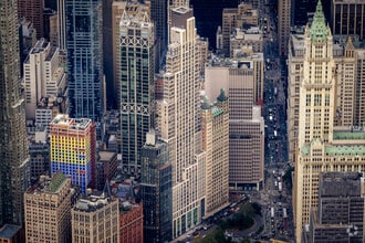 25 Park Row, New York, NY - VUE AÉRIENNE  vue de carte