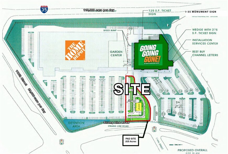 NEQ of 119th St, Olathe, KS à louer - Plan de site – Image 2 sur 3
