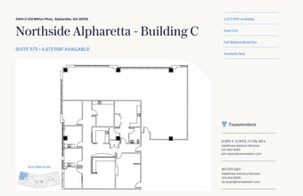 3400 Old Milton Pky, Alpharetta, GA à louer Plan d’étage– Image 1 sur 1