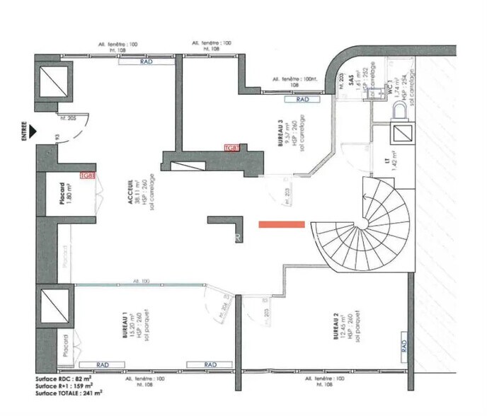 Bureau dans Lyon à louer - Plan d’étage – Image 3 sur 4
