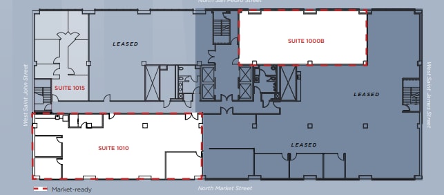 111 W Saint John St, San Jose, CA à louer Plan d’étage– Image 1 sur 1
