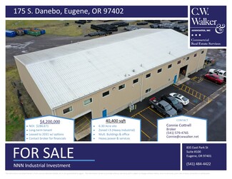 Plus de détails pour 175 S Danebo Ave, Eugene, OR - Industriel/Logistique à vendre