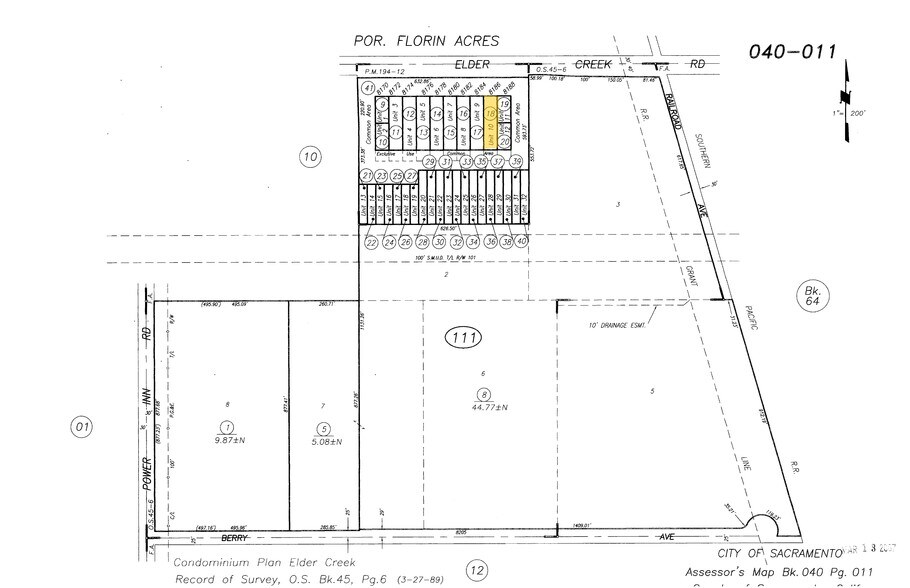 8170-8188 Elder Creek Rd, Sacramento, CA à vendre - Plan cadastral – Image 3 sur 5