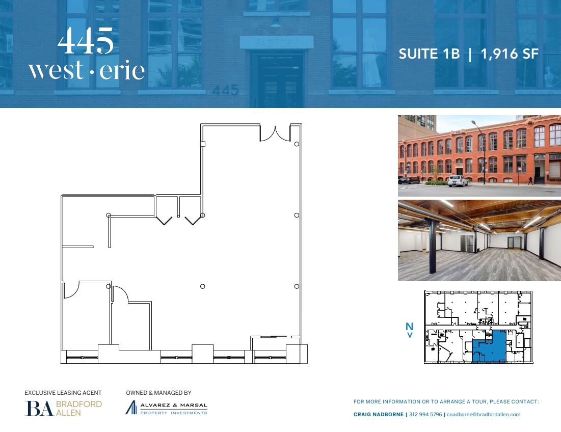 445 W Erie St, Chicago, IL à louer Plan d’étage– Image 1 sur 4