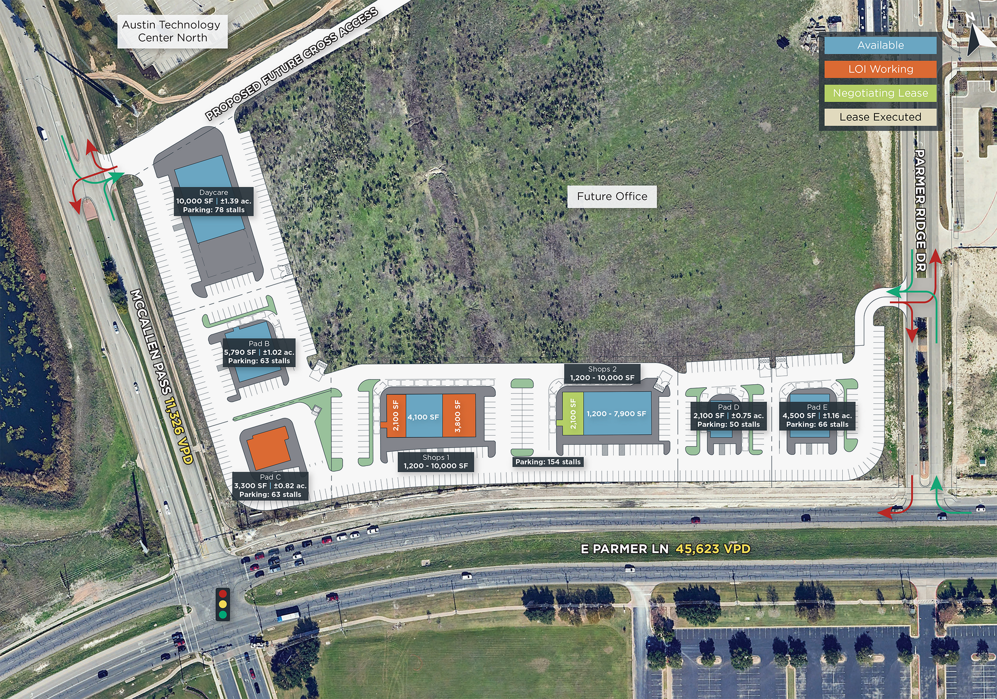 Parmer/McCallen Pass Pass, Austin, TX à louer Plan de site– Image 1 sur 2