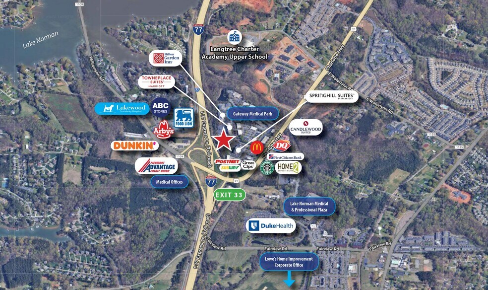 131 Gateway Blvd, Mooresville, NC à vendre - Aérien – Image 2 sur 3