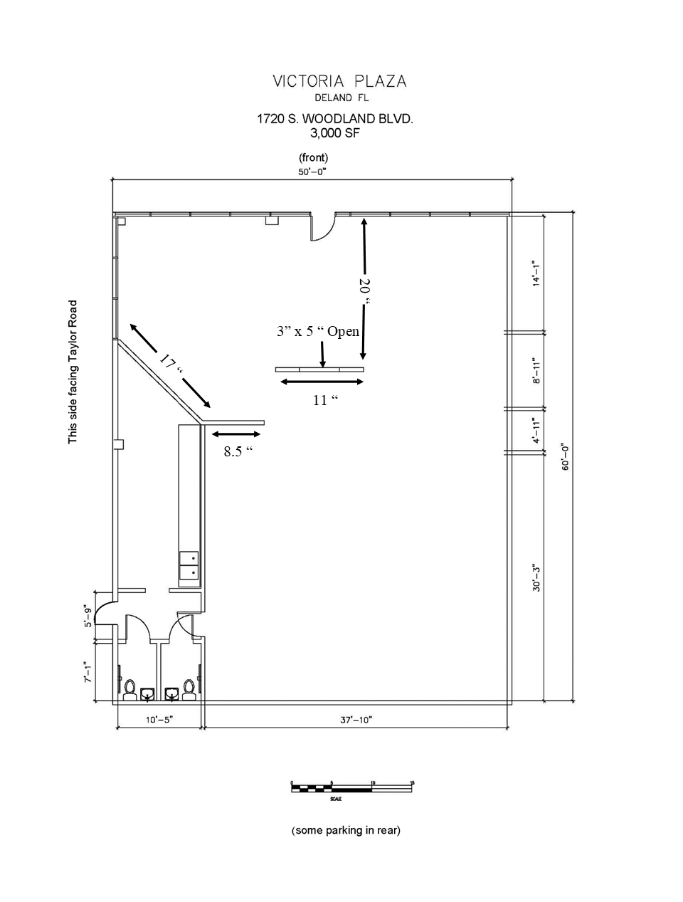 1706-1798 S Woodland Blvd, Deland, FL à louer Plan d’étage– Image 1 sur 1