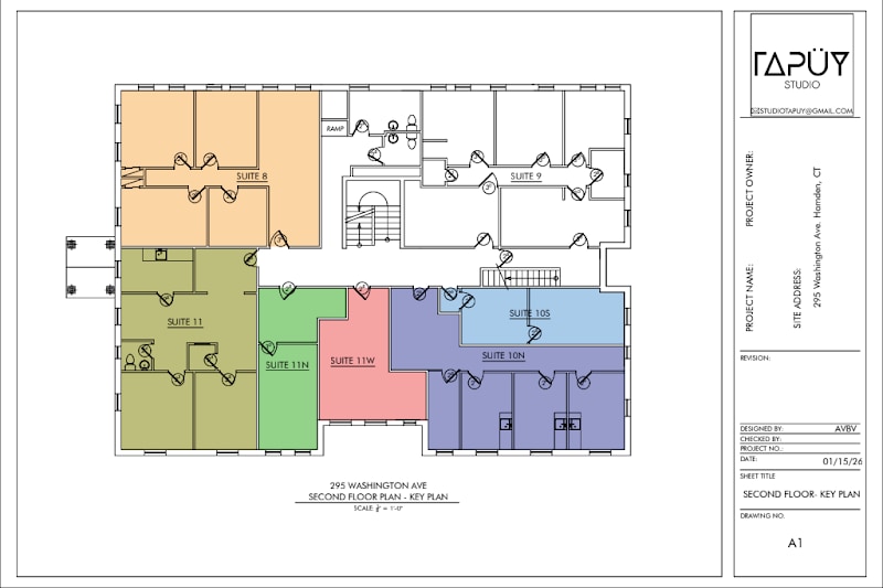 295-299 Washington Ave, Hamden, CT à louer Plan d’étage– Image 1 sur 1