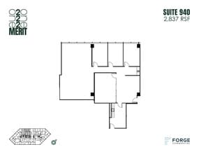 12221 Merit Dr, Dallas, TX à louer Plan d’étage– Image 1 sur 1