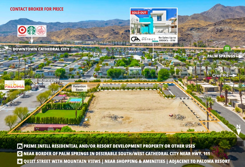 00 Carey Road, Cathedral City, CA à vendre - Aérien – Image 2 sur 6