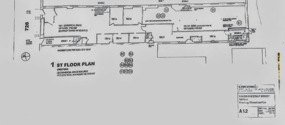726 Chestnut St, Philadelphia, PA à vendre Plan d’étage– Image 1 sur 1