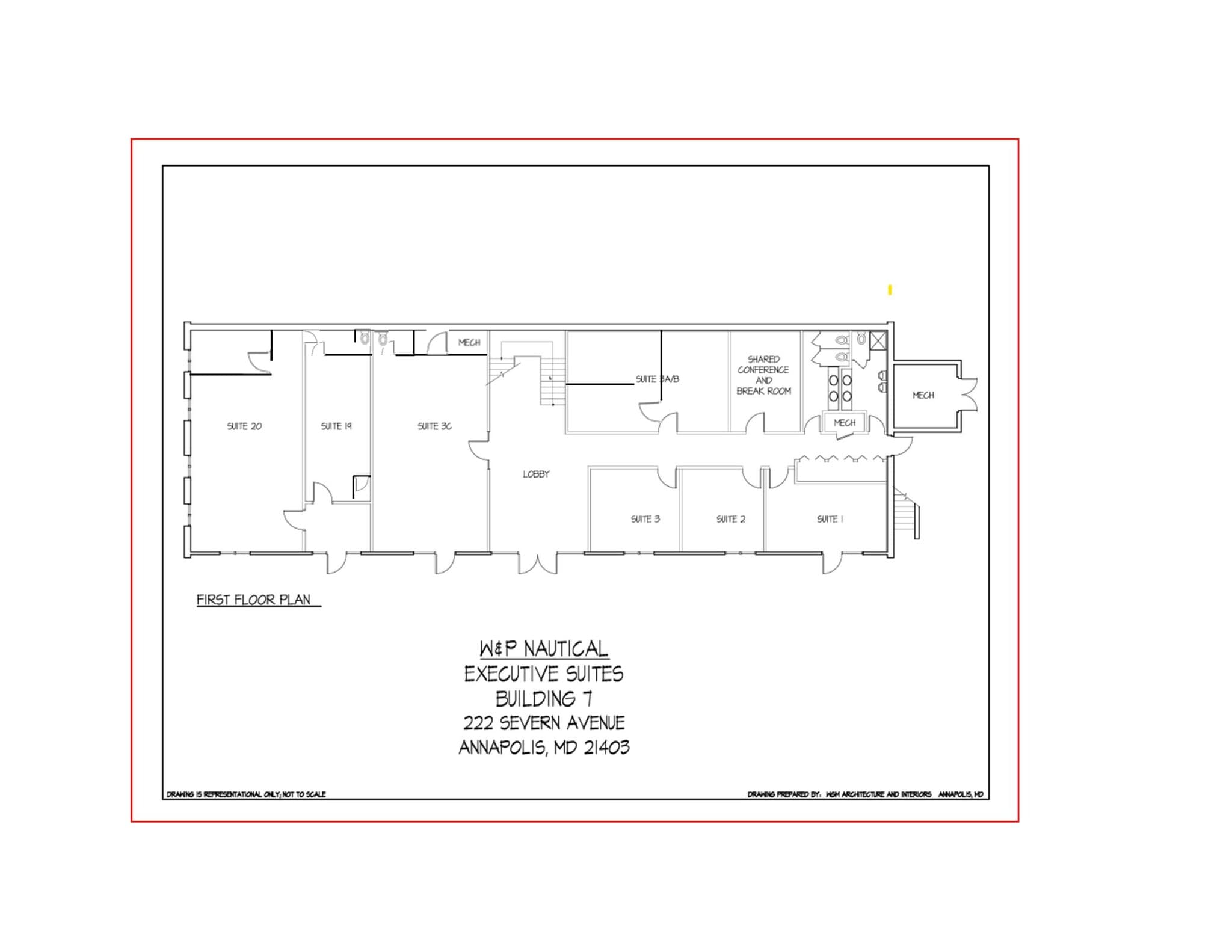 222 Severn Ave, Annapolis, MD à louer Plan de site– Image 1 sur 2