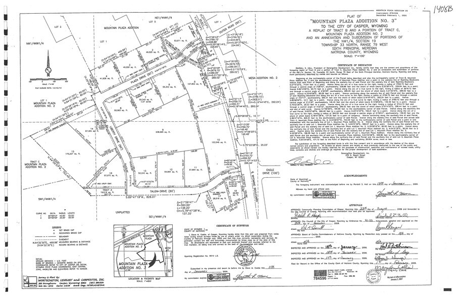 4044 Talon, Casper, WY à vendre - Plan cadastral – Image 3 sur 3