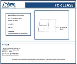 3925 N I-10 Service Rd, Metairie, LA à louer Plan d’étage– Image 1 sur 1