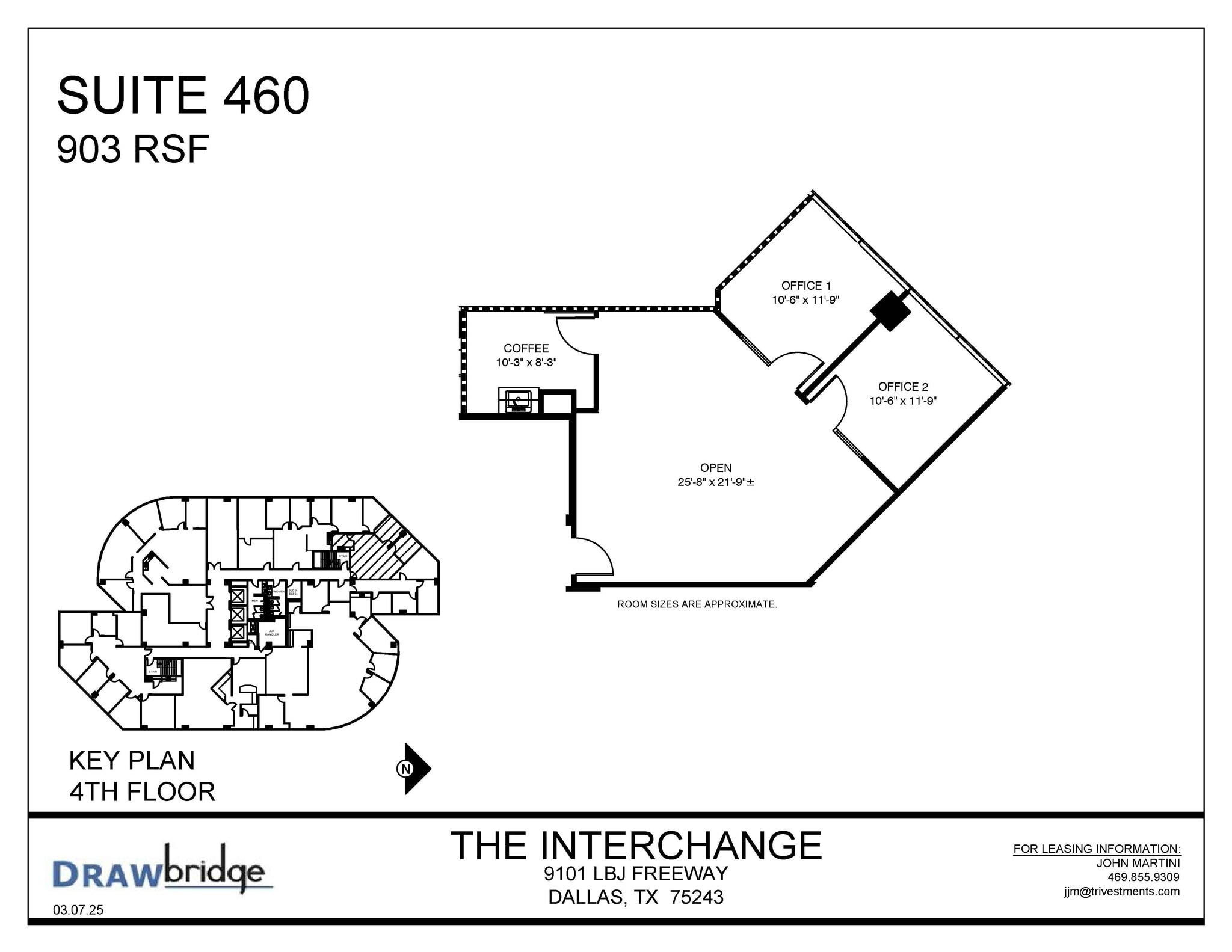 9101 Lyndon B Johnson Fwy, Dallas, TX à louer Plan d’étage– Image 1 sur 2