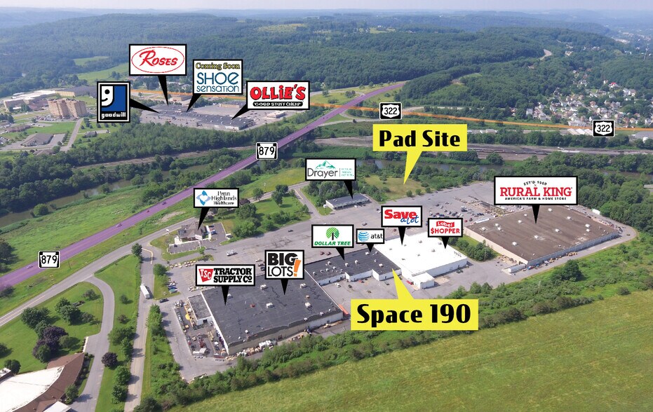 1682-1900 River Rd, Clearfield, PA à louer - Aérien – Image 1 sur 6