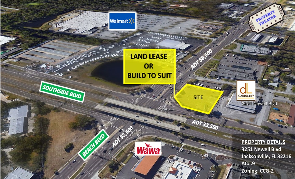 3251 Newell Blvd, Jacksonville, FL à louer - Aérien – Image 1 sur 2