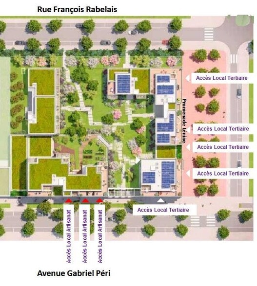 Bureau dans Vaulx-en-Velin à vendre - Plan de site – Image 2 sur 5