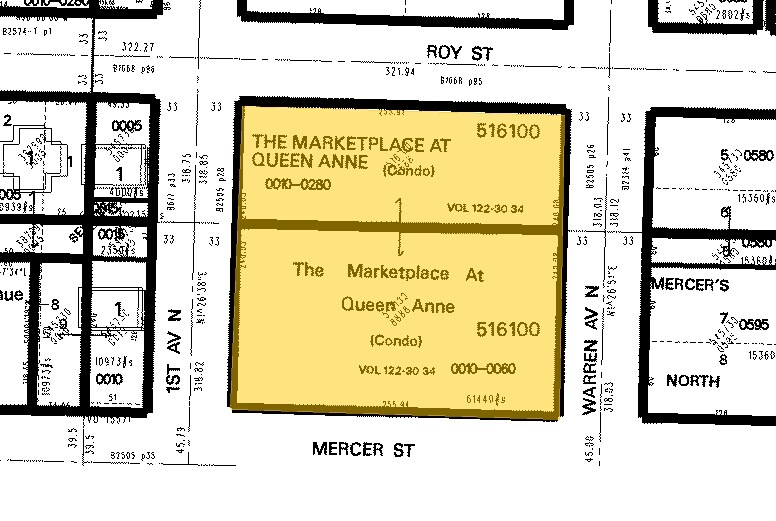 600-604 1st Ave N, Seattle, WA à louer - Plan cadastral – Image 2 sur 8