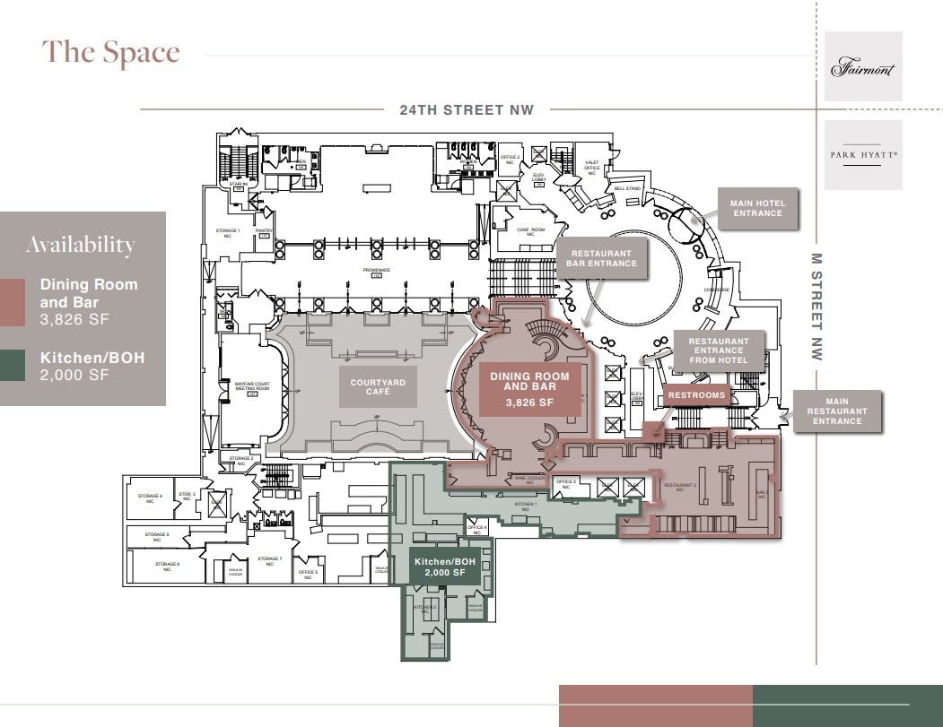 2350 M St NW, Washington, DC à louer Plan d’étage– Image 1 sur 1