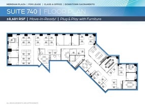 1415 L St, Sacramento, CA à louer Plan d’étage– Image 1 sur 1