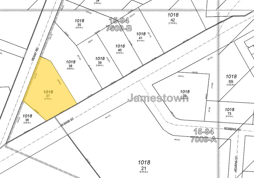 810 W Main St, Jamestown, NC à vendre - Plan cadastral – Image 3 sur 5