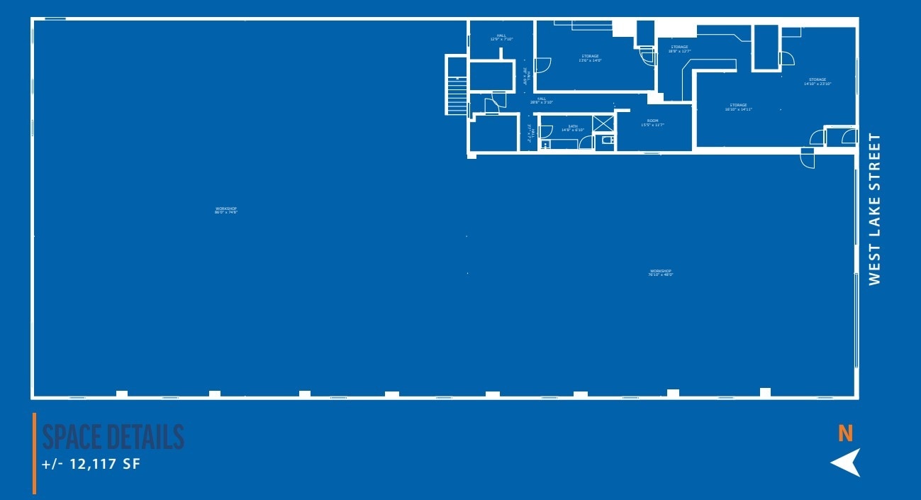1220 W Lake St, Chicago, IL à louer Plan d’étage– Image 1 sur 1