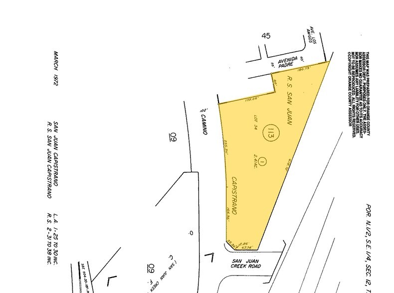 32332 Camino Capistrano, San Juan Capistrano, CA à louer - Plan cadastral – Image 2 sur 2