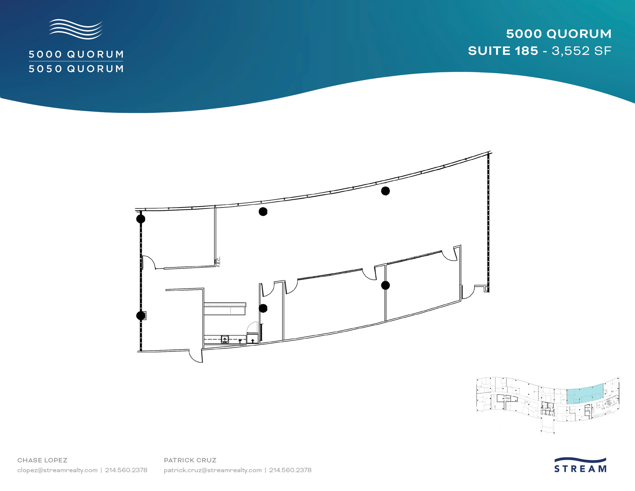 5000 Quorum Dr, Dallas, TX à louer Plan d’étage– Image 1 sur 1