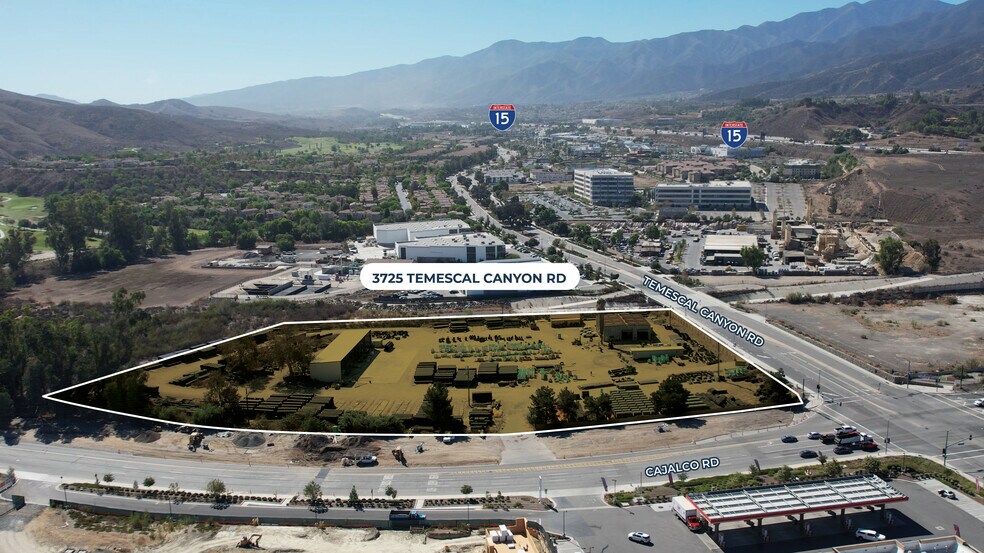 3725 Temescal Canyon Rd, Corona, CA à vendre - Aérien – Image 2 sur 2