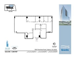 3630 Peachtree Rd NE, Atlanta, GA à louer Plan d’étage– Image 1 sur 1