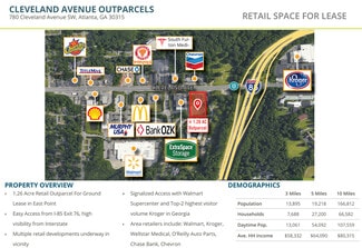 Plus de détails pour 780 Cleveland SW ave, Atlanta, GA - Terrain à louer