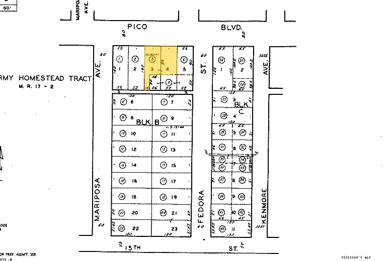 2700-2722 W Pico Blvd, Los Angeles, CA à louer - Plan cadastral – Image 2 sur 18