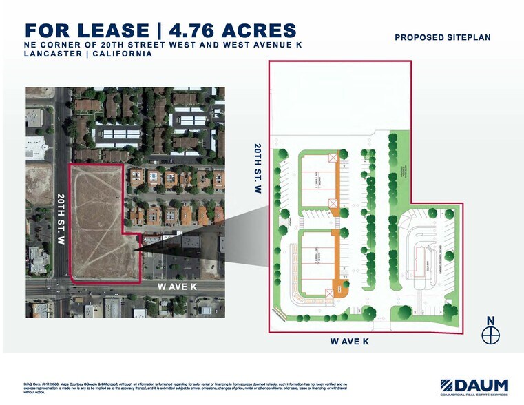 NE 20th St W & W Avenue K St, Lancaster, CA à louer - Photo de l’immeuble – Image 2 sur 2