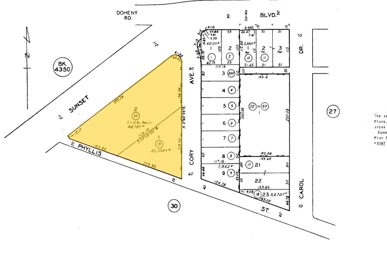 9200 W Sunset Blvd, West Hollywood, CA à louer - Plan cadastral – Image 2 sur 21