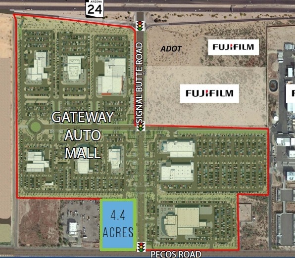 11001 E Pecos Rd, Mesa, AZ à louer - Plan de site – Image 2 sur 3